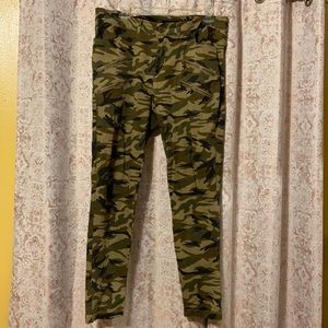 Ashley Stewart Camouflage Casual Cargo Pants